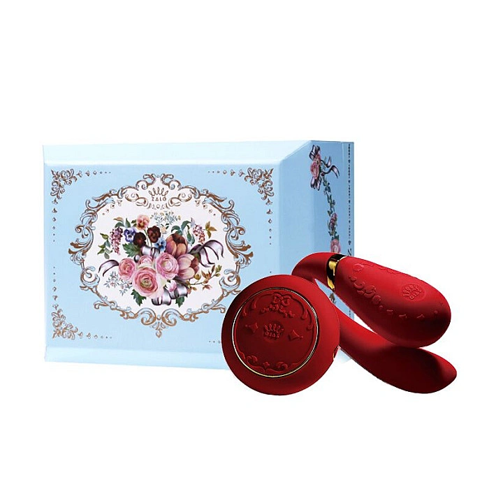Смартвібратор для пар Zalo Fanfan set Bright Red, пульт ДК