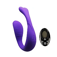 Вібратор для пар Adrien Lastic Mini Romeo II з пультом LRS і двома моторчиками