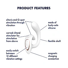 Вібратор Satisfyer G for Goddess 1 White