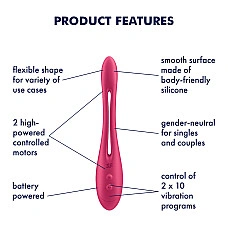Універсальний гнучкий вібратор для пар Satisfyer Elastic Game Battery Series