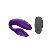 Смарт-вибратор для пар We-Vibe Sync 2 Purple, 10 виброрежимов, пульт ДУ
