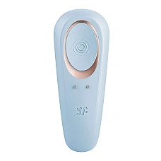 Вибратор для пар Satisfyer Double Classic Light Blue с одним моторчиком