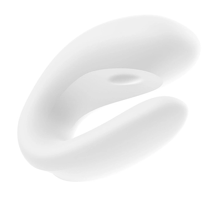 Смартвібратор для пар Satisfyer Double Joy White із широким кліторальним стимулятором