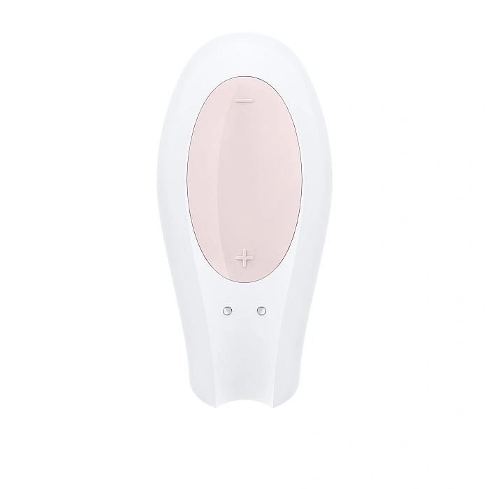 Смартвібратор для пар Satisfyer Double Joy White із широким кліторальним стимулятором