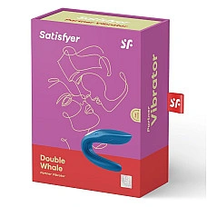 Вібратор для пар Satisfyer Double Whale з двома моторчиками