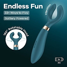 Вібратор для пар Satisfyer Endless Fun Battery Series, три мотора, багатофункціональний