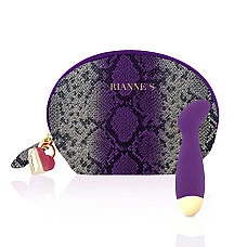 Вібратор для точки G Rianne S: Boa Mini Purple, 10 режимів роботи, медичний силікон, косметичка-чохо