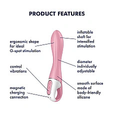 Вібратор точки G надувний Satisfyer Air Pump Vibrator 2