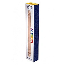 Двусторонний фалоимитатор Wooomy Knock-Knock, длина 40 см, диаметр 4 см