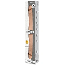 Двусторонний фаллоимитатор SilexD Billy-Joe Double Dong Flesh M, гибкий, термореактивный