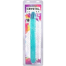 Фаллоимитатор двусторонний Doc Johnson Crystal Jellies Double Dong