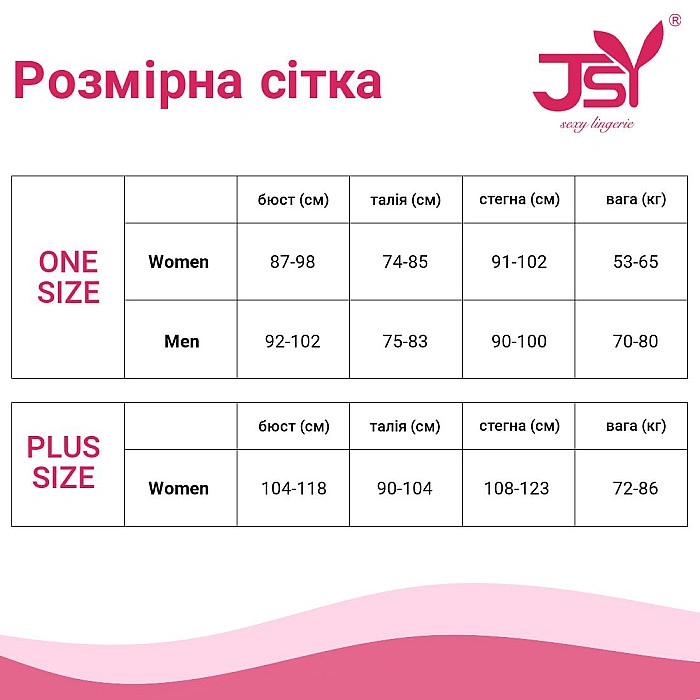 Бодистокинг с декольте и чулками Size Plus Black