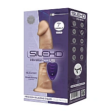 Фалоімітатор з вібрацією SilexD Henry Vibro Flesh (MODEL 2 size 7in) + LRS, діаметр 4,4 см
