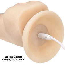 Фаллоимитатор с вибрацией и ротацией Naked ADDICTION James 8″ Rotating & Vibrating Dong, пульт ДУ