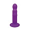 Двошаровий ділдо з вібрацією Adrien Lastic Hitsens 3 Purple, відмінно для страпона, діаметр 4 см, до