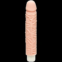 Фалоімітатор Doc Johnson The D: Shakin D 9 Inch Vibro ULTRASKYN, діаметр 3,8 см, плавне регулювання