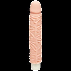 Фалоімітатор Doc Johnson The D: Shakin D 9 Inch Vibro ULTRASKYN, діаметр 3,8 см, плавне регулювання