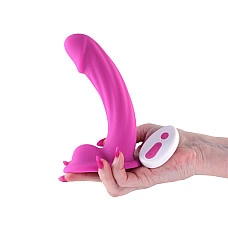 Ділдо з вібрацією NS Novelties Colours - Curve - Vibrating - 6" Dildo - Pink
