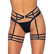 (SALE) Leg Avenue Rhinestone garter strapps
