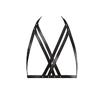 Портупея Bijoux Indiscrets MAZE - Halter Bra Harness Black