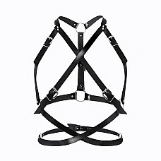 Портупея жіноча Art of Sex - Agnessa Leather harness, Чорний XS-M