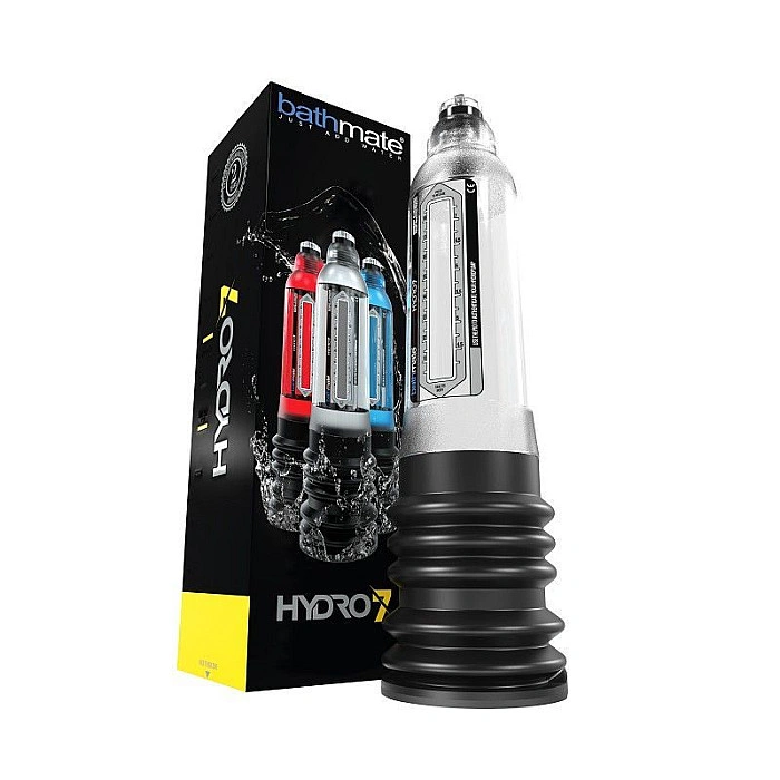 Гидропомпа Bathmate Hydro 7 Clear, для члена длиной от 12,5 до 18 см, диаметр до 5 см