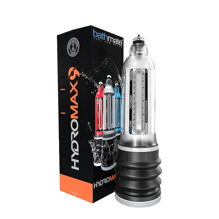 Гидропомпа Bathmate Hydromax 9 Clear, для члена длиной от 18 до 23 см, диаметр до 5,5 см