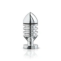 Металлическая анальная пробка Mystim Hector Helix L для электростимулятора, диаметр 5 см