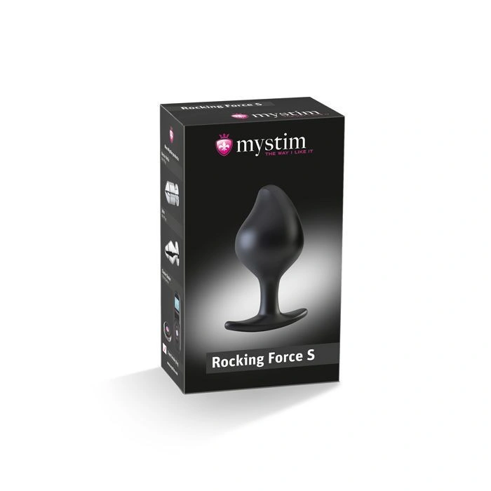 Силиконовая анальная пробка Mystim Rocking Force S для электростимулятора, диаметр 3,7 см