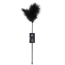Щекоталка с пером индюка Art of Sex – Feather Paddle, черная