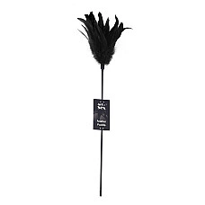 Щекоталка с пером петуха Art of Sex – Feather Paddle, черная