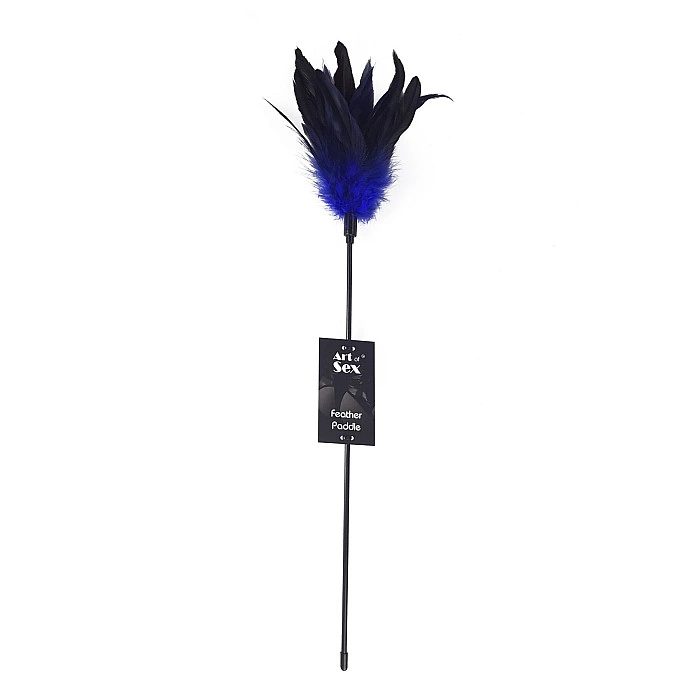 Лоскітка синя Art of Sex - Feather Paddle, перо молодого півня
