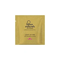 Пробник массажного масла Bijoux Indiscrets Light my Fire – Wild Strawberry & Honey (2 мл)