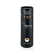 Масажна олія Plaisirs Secrets Creme Brulee (59 мл) з афродизіаками їстівна, подарункове паковання