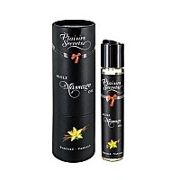 Масажна олія Plaisirs Secrets Vanilla (59 мл) з афродизіаками, їстівна, подарункове паковання