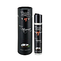 Массажное масло Plaisirs Secrets Coconut (59 мл) с афродизиаками, съедобное, подарочная упаковка