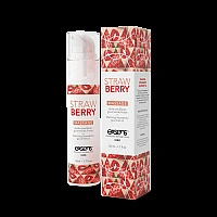 Массажное масло EXSENS Strawberry 50 мл разогревающее, без сахара, без парабенов, съедобное
