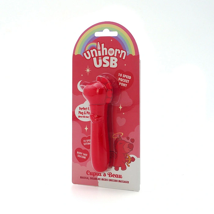 Вибратор-единорожка Unihorn USB Bullet – Cupid's Beau, вибропуля, USB-зарядка, 10 режимов