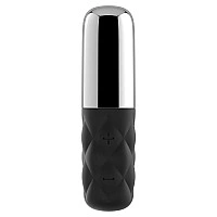 Мощный мини-вибратор Satisfyer Sparkling Darling Silver со съемным колпачком, 15 режимов работы