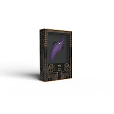 Вибратор 2в1 с язычком Zalo — Hero Twilight Purple, кристалл Swarovski