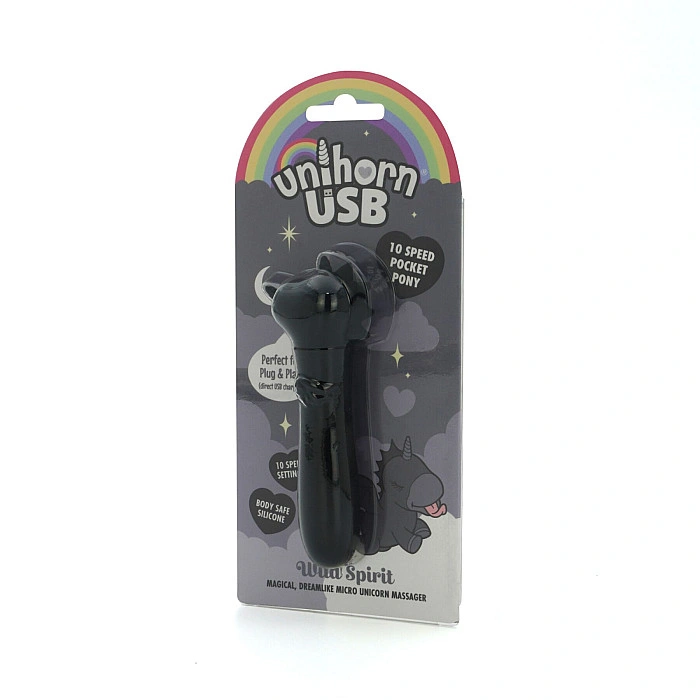 Вибратор-единорожка Unihorn USB Bullet – Wild Spirit, вибропуля, USB-зарядка, 10 режимов