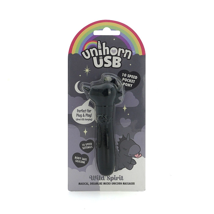 Вибратор-единорожка Unihorn USB Bullet – Wild Spirit, вибропуля, USB-зарядка, 10 режимов