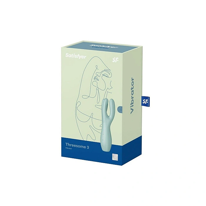 Клиторальный вибратор Satisfyer Threesome 3 Mint с тремя пальчиками
