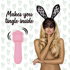 Мини-вибратор FeelzToys Mister Bunny Pink с двумя насадками