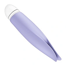 Вибратор с лепестками Fun Factory VOLITA purple, компактный, очень тихий, на батарейках