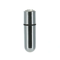 Віброкуля PowerBullet First-Class Bullet 2.5″ with Key Chain Pouch, Silver, 9 режимів вібрації