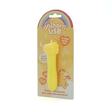 Вибратор-единорожка Unihorn USB Bullet – Bean Blossom, вибропуля, USB-зарядка, 10 режимов