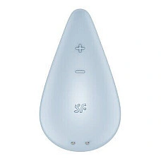 Вибратор для наружной стимуляции Satisfyer Dew Drop Blue, 2 мотора, 12 режимов, мягкий корпус