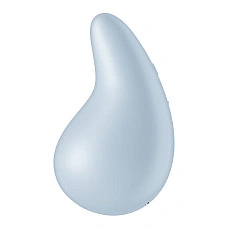 Вибратор для наружной стимуляции Satisfyer Dew Drop Blue, 2 мотора, 12 режимов, мягкий корпус