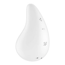 Вибратор для наружной стимуляции Satisfyer Dew Drop White, 2 мотора, 12 режимов, мягкий корпус